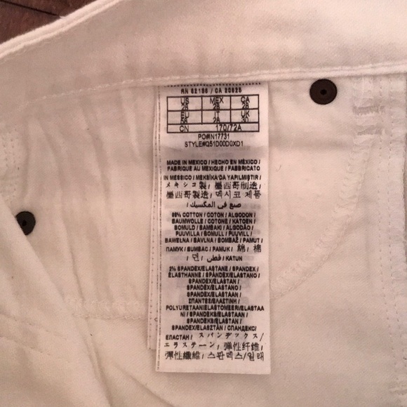 White jean shorts size 28 - Picture 4 of 4